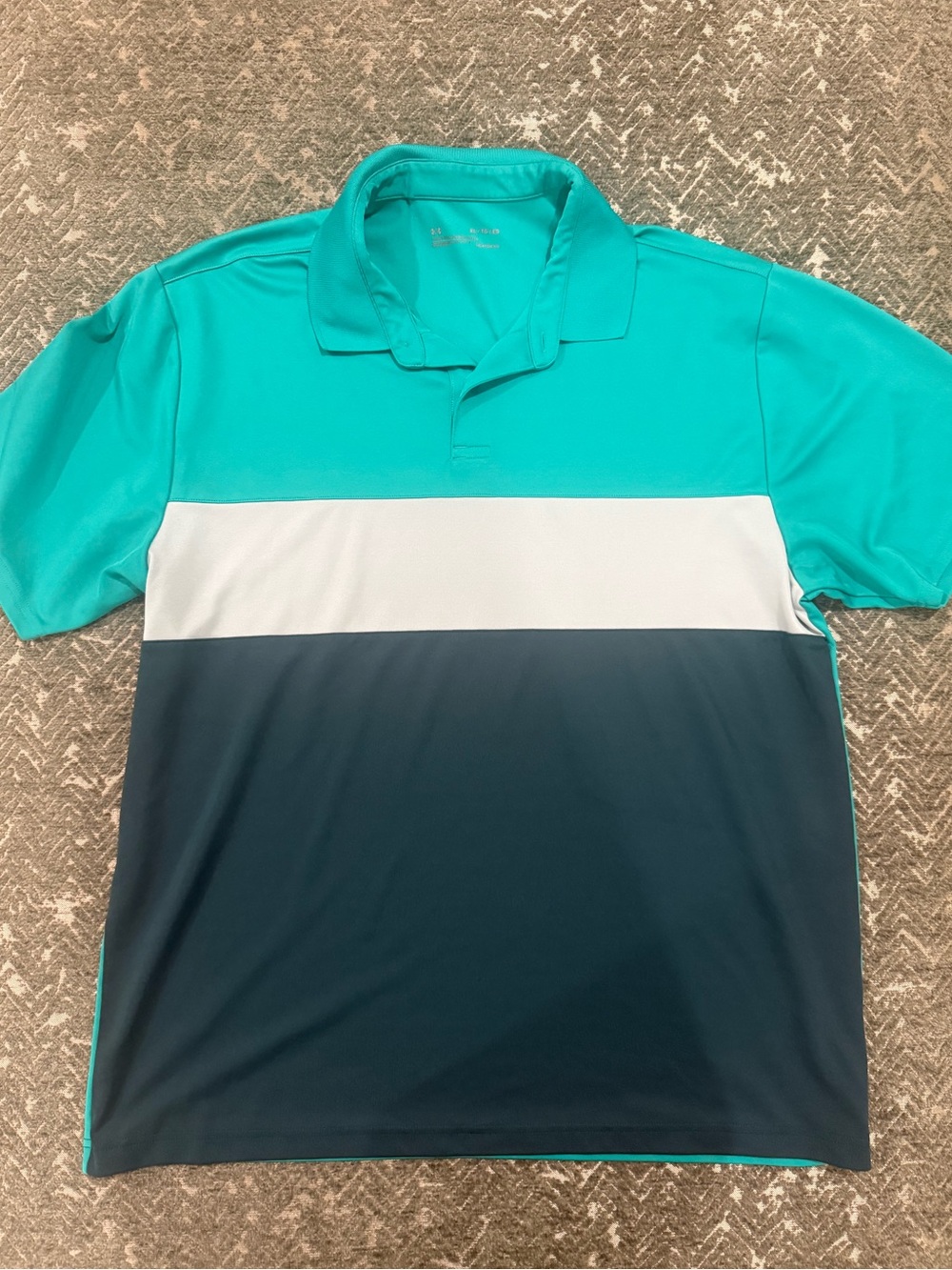Under Armour Men’s HeatGear Colorblock Golf Polo Shirt XL